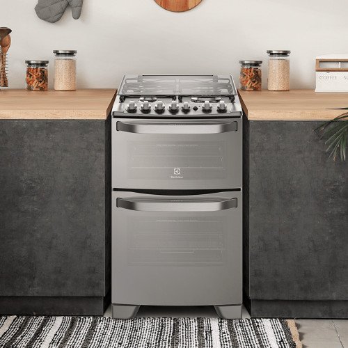 Cocina a Gas Electrolux 56DXQ | 4 Hornillas | Doble Horno modelo 56DXQ cómpralo en Mi Bodega Ec