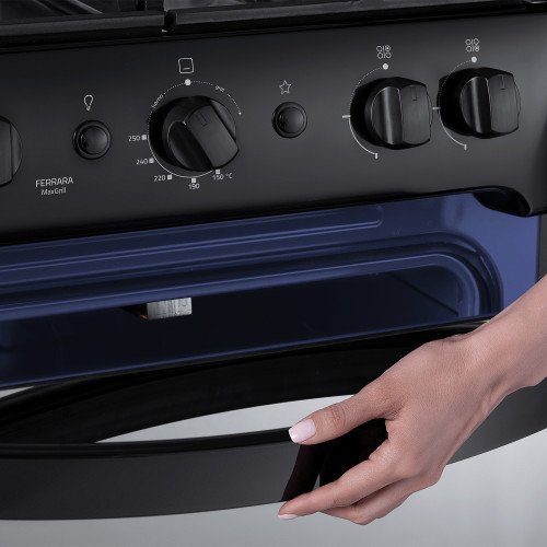 Cocina a Gas Indurama Ferrara Zafiro | 4 Hornillas | 24" modelo FERRARA-ZFO cómpralo en Mi Bodega Ec