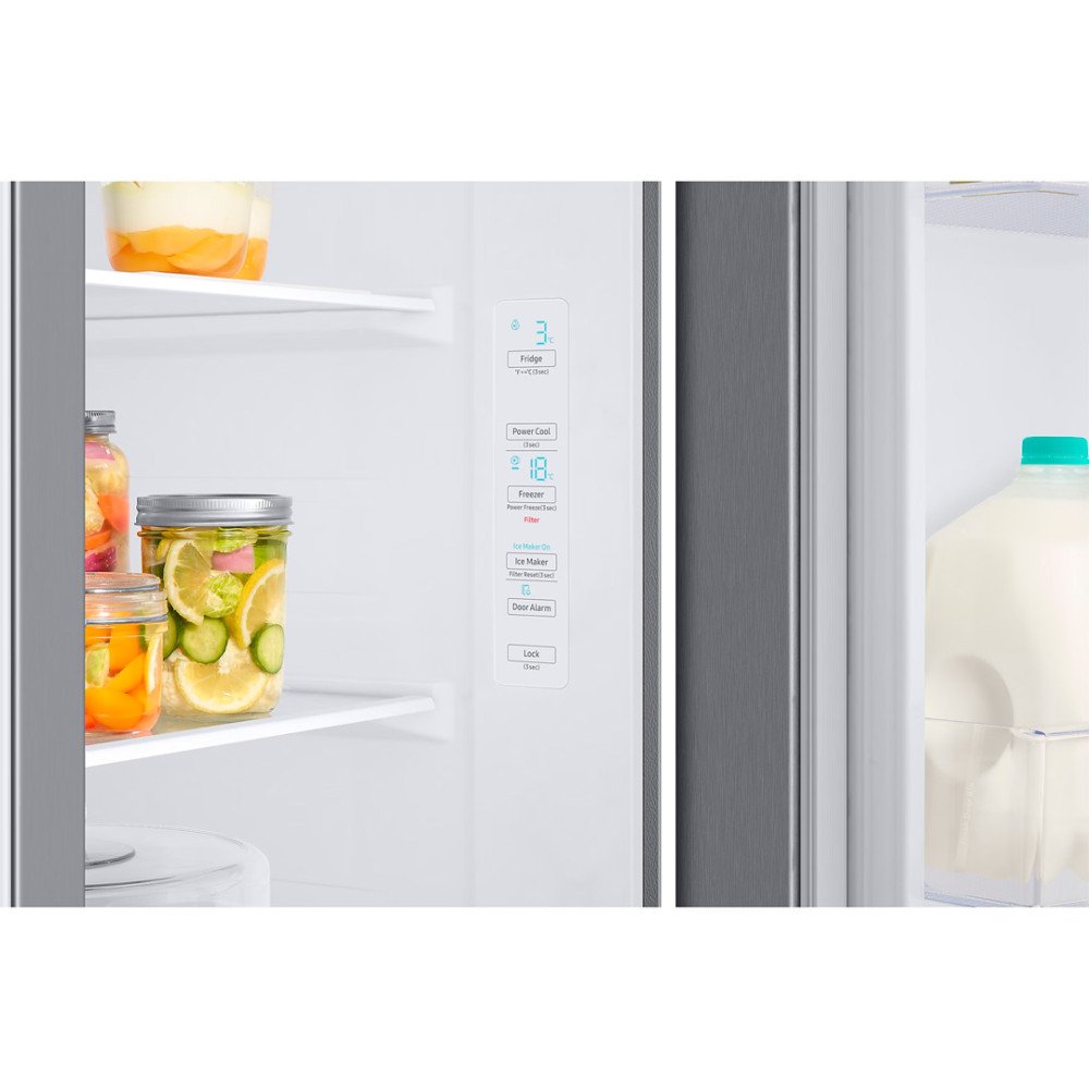 Refrigeradora Samsung Side by Side RS22T5200S9/ED | 622 Lt. 22 P. | Con Dispensador, SpaceMax, Silver modelo RS22T5200S9/ED cómpralo en Mi Bodega Ec