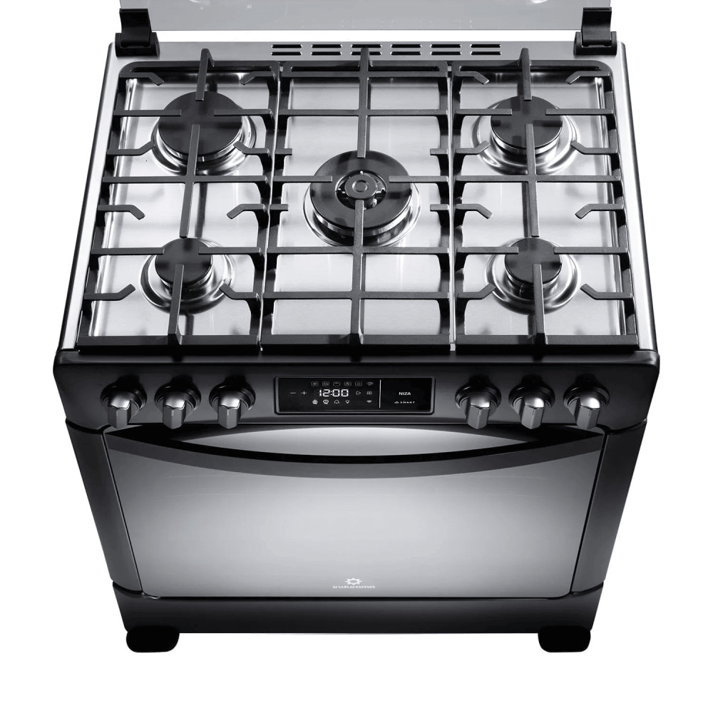 Cocina a Gas Indurama Niza Zafiro|5 Hornillas|Smart modelo NIZA-ZFO-SMART cómpralo en Mi Bodega Ec