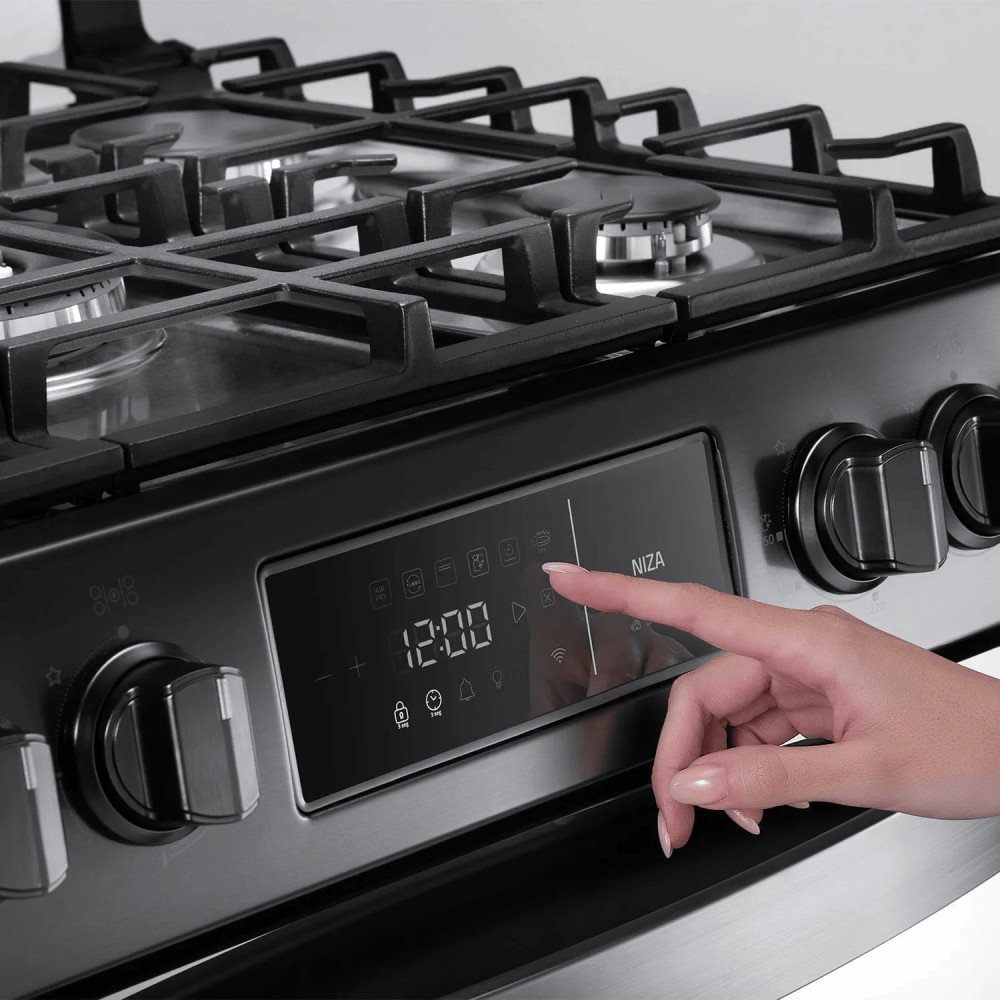 Cocina a Gas Indurama Niza Zafiro Smart | 5 Hornillas | 30" Negro Cocina a Gas Indurama Niza Zafiro Smart | 5 Hornillas | 30" Negro