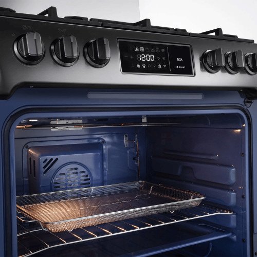 Cocina a Gas Indurama Niza Zafiro Smart | 5 Hornillas | 30" Negro modelo NIZA-ZFO-SMART cómpralo en Mi Bodega Ec