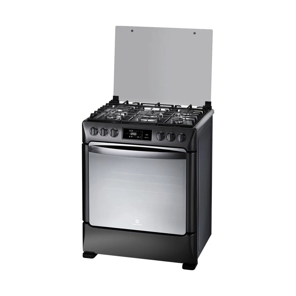 Cocina a Gas Indurama Niza Zafiro Smart | 5 Hornillas | 30" Negro modelo NIZA-ZFO-SMART cómpralo en Mi Bodega Ec