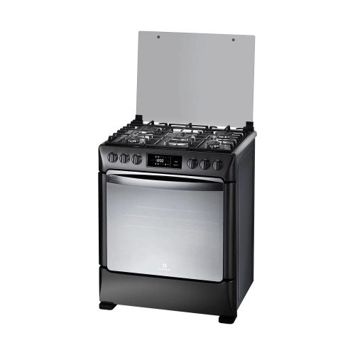 Cocina a Gas Indurama Niza Zafiro Smart | 5 Hornillas | 30" Negro modelo NIZA-ZFO-SMART cómpralo en Mi Bodega Ec