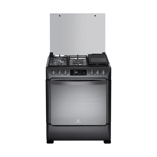 Cocina a Gas Indurama Niza Zafiro Smart | 5 Hornillas | 30" Negro modelo NIZA-ZFO-SMART cómpralo en Mi Bodega Ec