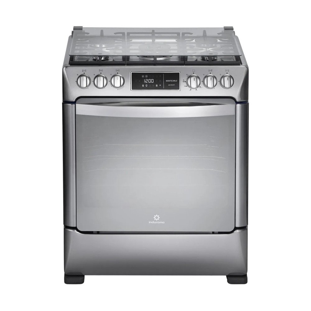 Cocina a Gas Indurama Montecarlos Zafiro Smart | 5 Hornillas | 30" Croma Cocina a Gas Indurama Montecarlos Zafiro Smart | 5 Hornillas | 30" Croma