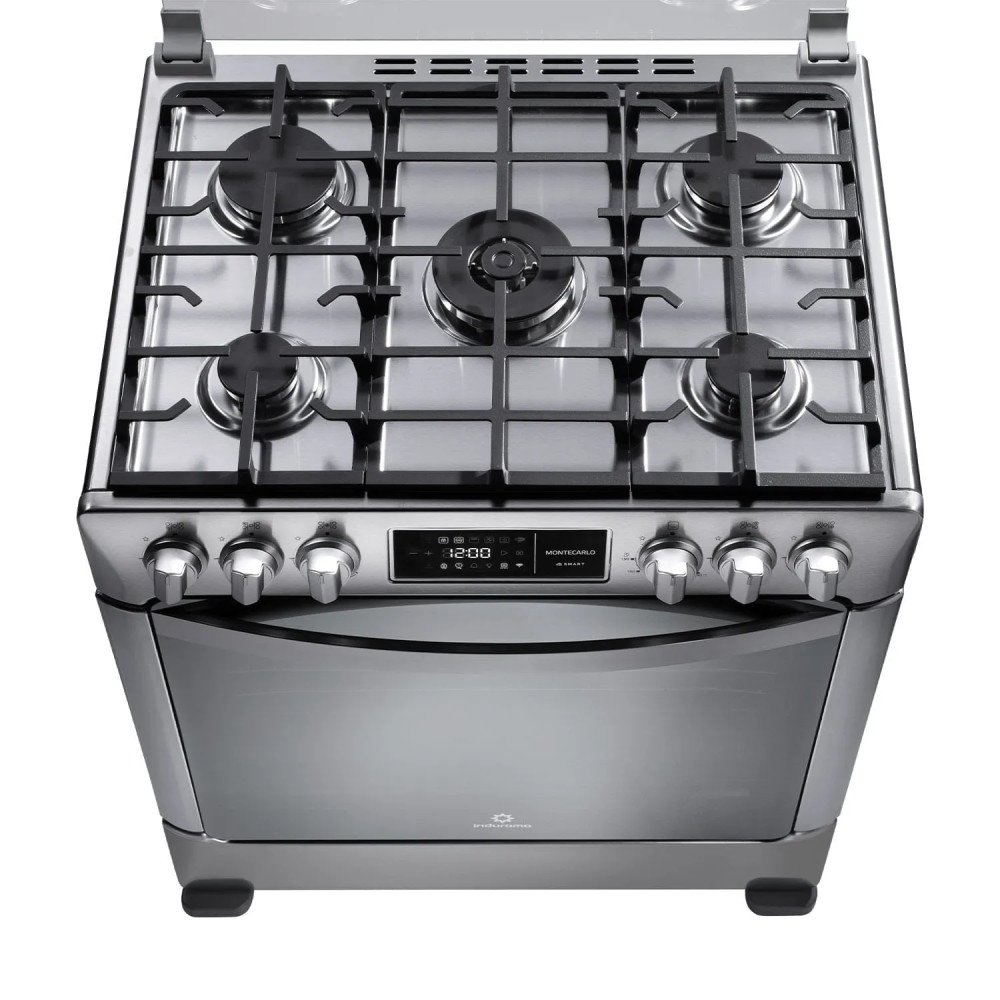 Cocina a Gas Indurama Montecarlos Zafiro Smart | 5 Hornillas | 30" Croma Cocina a Gas Indurama Montecarlos Zafiro Smart | 5 Hornillas | 30" Croma