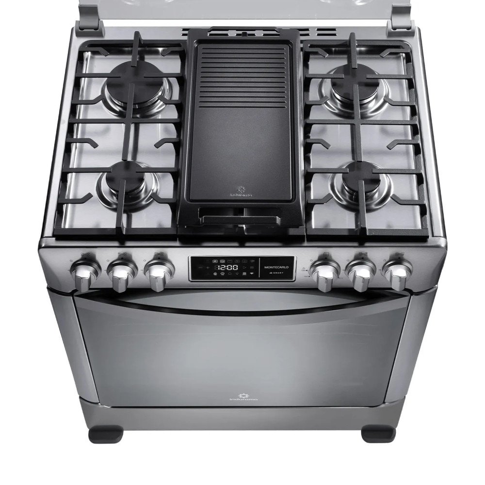 Cocina a Gas Indurama Montecarlos Zafiro| 5 Hornillas |Smart modelo MONTECARLOS-ZFO-SMART cómpralo en Mi Bodega Ec