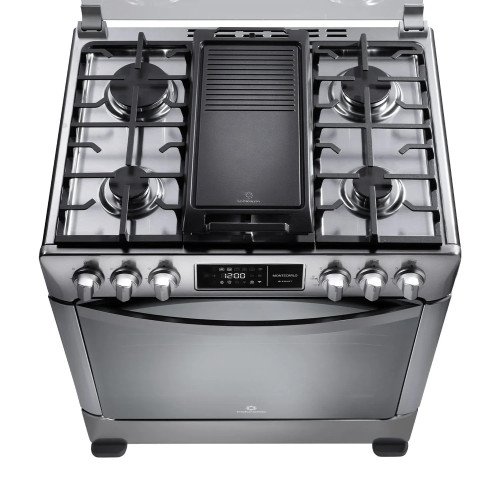 Cocina a Gas Indurama Montecarlos Zafiro Smart | 5 Hornillas | 30" Croma modelo MONTECARLOS-ZFO-SMART cómpralo en Mi Bodega Ec