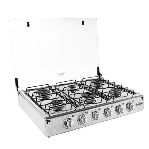 Cocineta Continental ALABAMA | 6 quemadores panel y cuerpo de acero inoxidable modelo ALABAMA cómpralo en Mi Bodega Ec