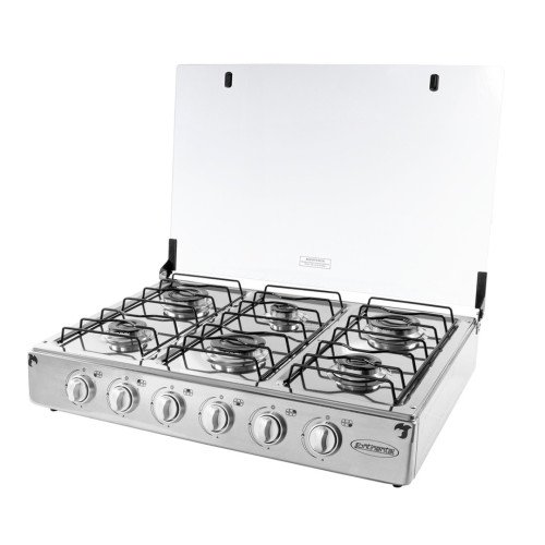 Cocineta Continental ALABAMA | 6 quemadores panel y cuerpo de acero inoxidable modelo ALABAMA cómpralo en Mi Bodega Ec