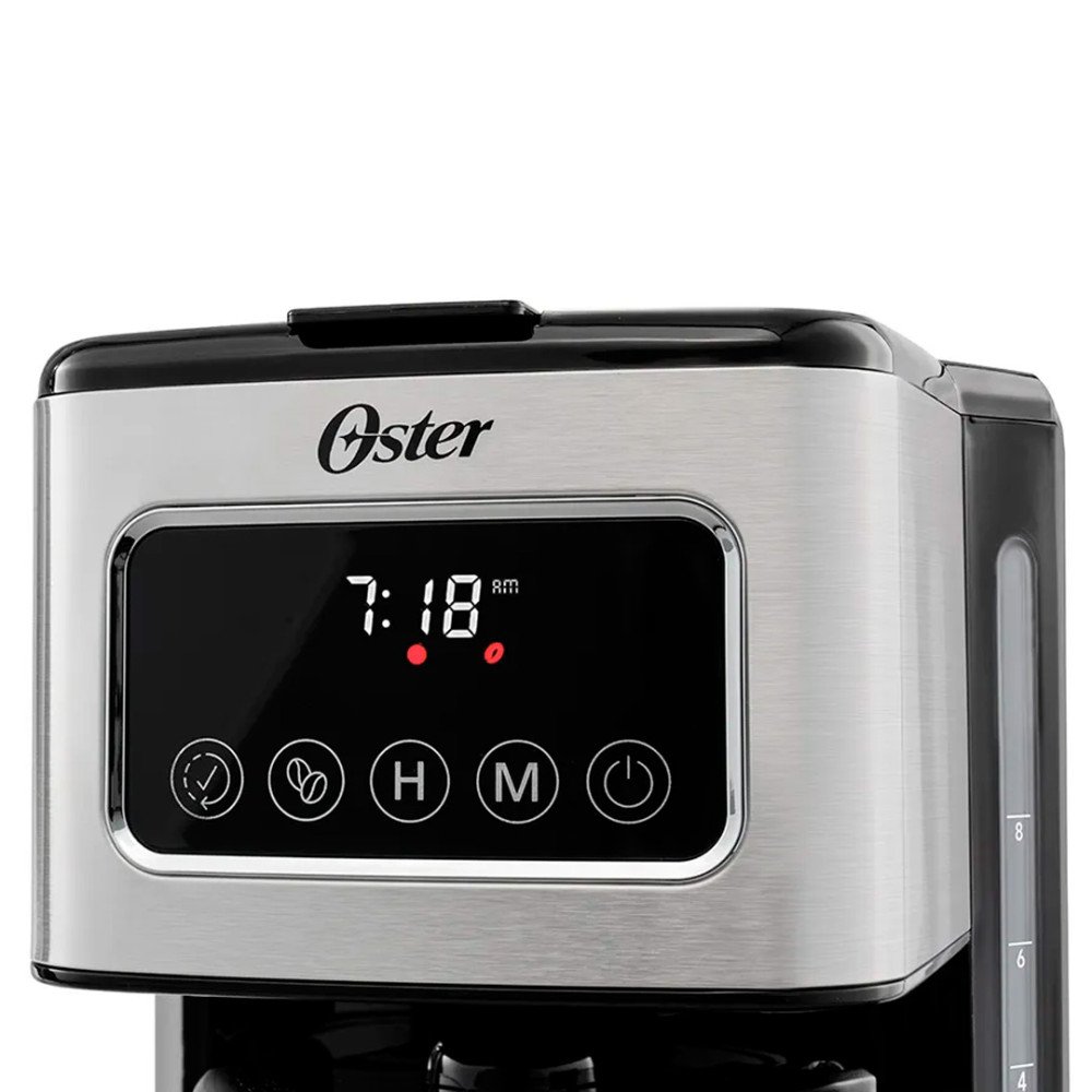 Cafetera BVSTDC4403-013 Oster | 12 tazas, 900 W, Pantalla táctil, acero inoxidable modelo BVSTDC4403-013 cómpralo en Mi Bodega Ec