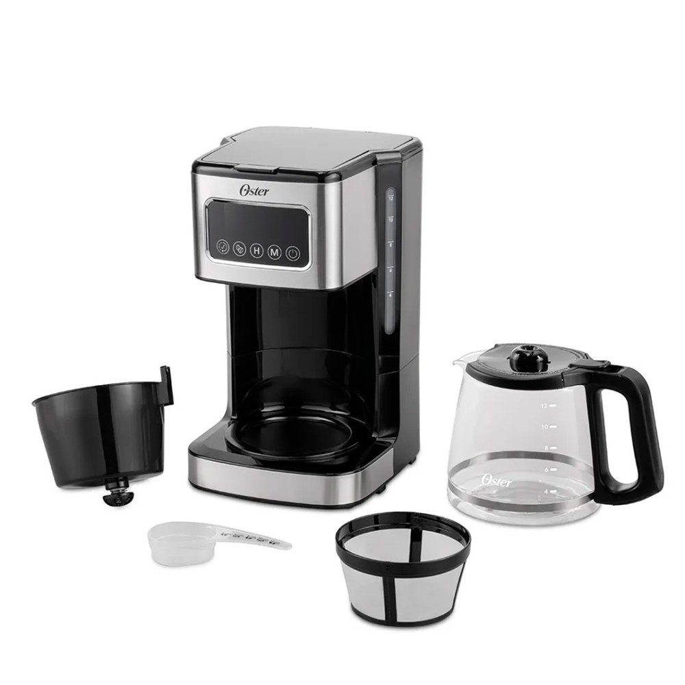 Cafetera BVSTDC4403-013 Oster | 12 tazas, 900 W, Pantalla táctil, acero inoxidable modelo BVSTDC4403-013 cómpralo en Mi Bodega Ec