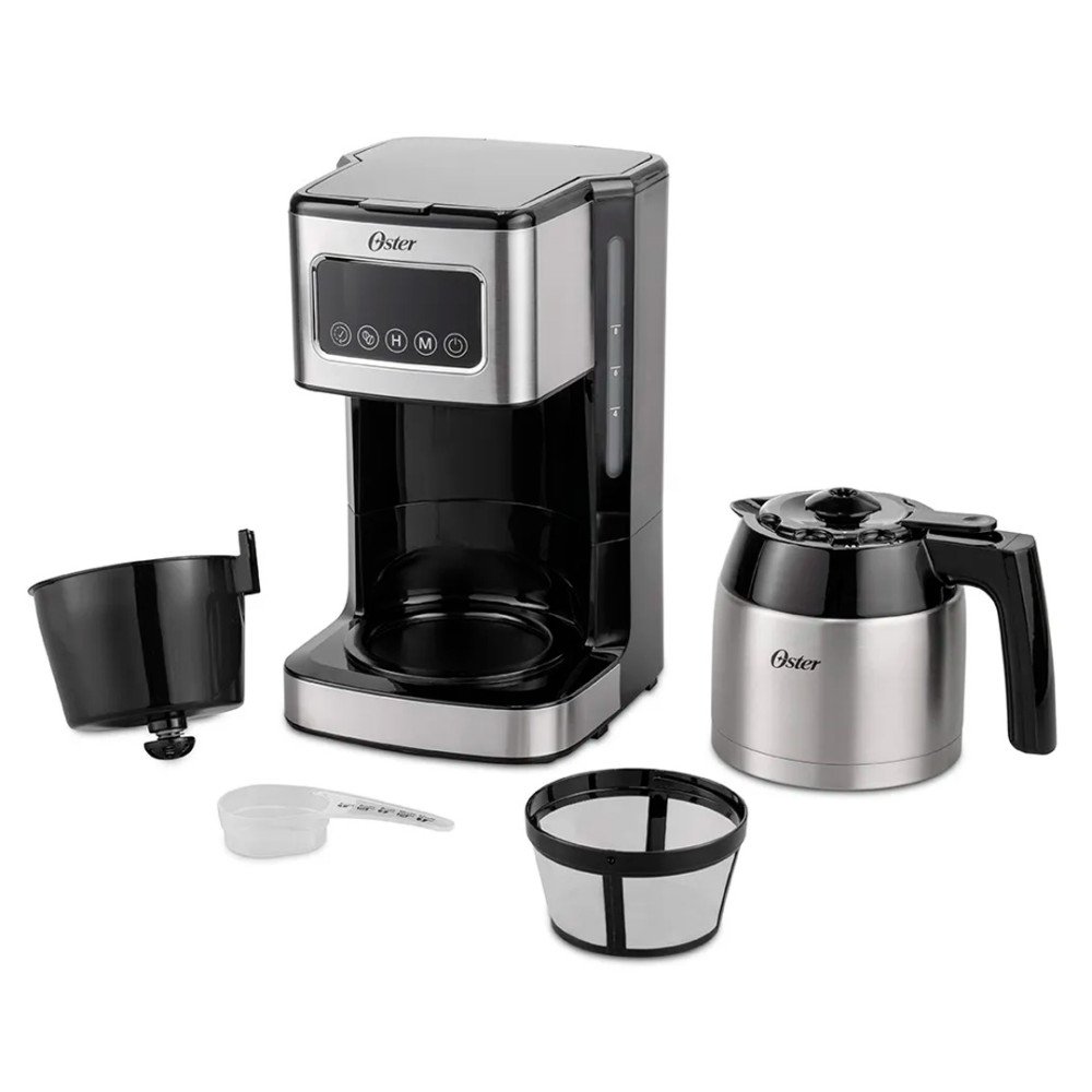 Cafetera BVSTDC4404-013 Oster | 8 tazas, 900 W, pantalla táctil, jarra térmica modelo BVSTDC4404-013 cómpralo en Mi Bodega Ec