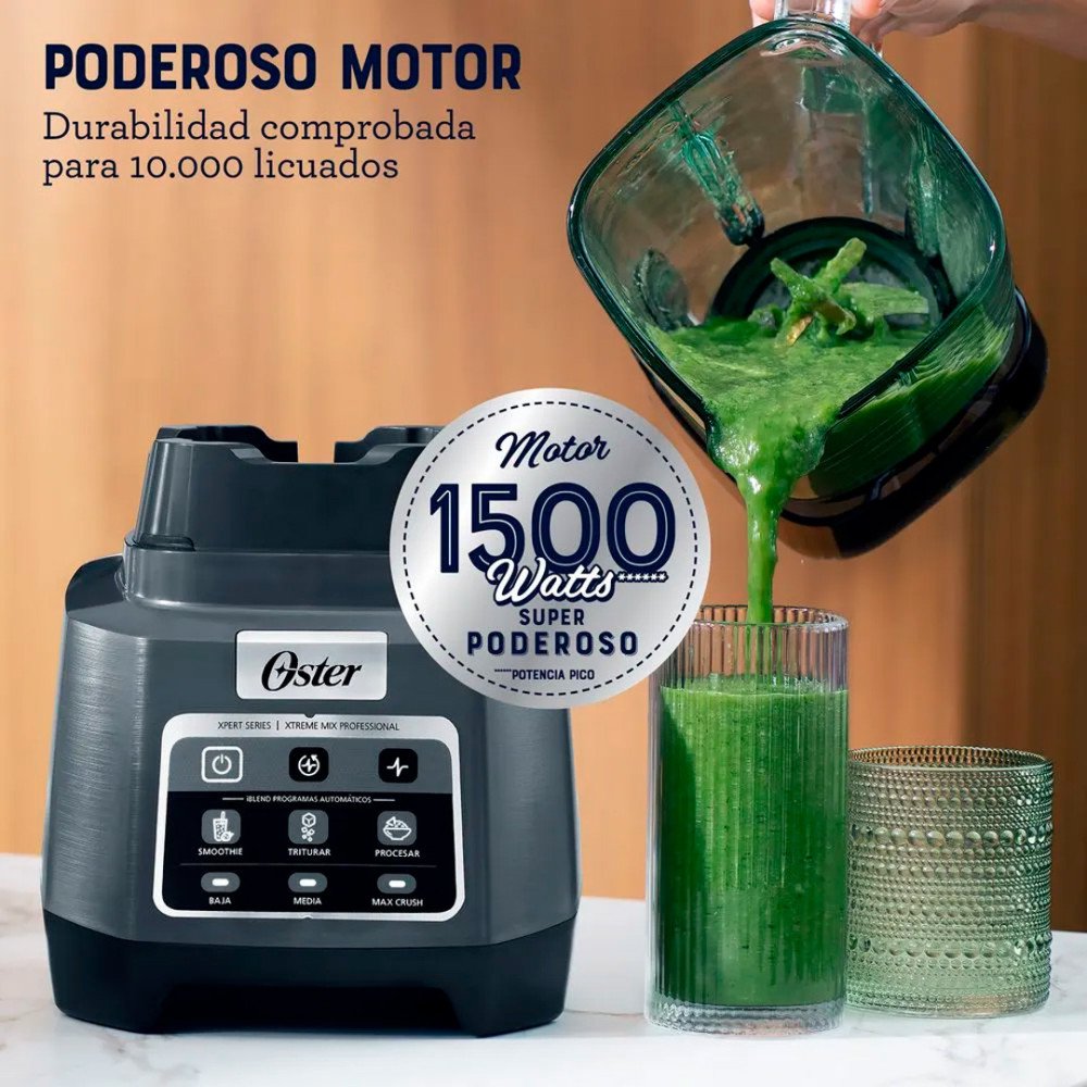 Licuadora Reversible BLSTXPG-BW-013 Oster | 2 Lt. Prof. Extreme, 15000 W, 10 aspas