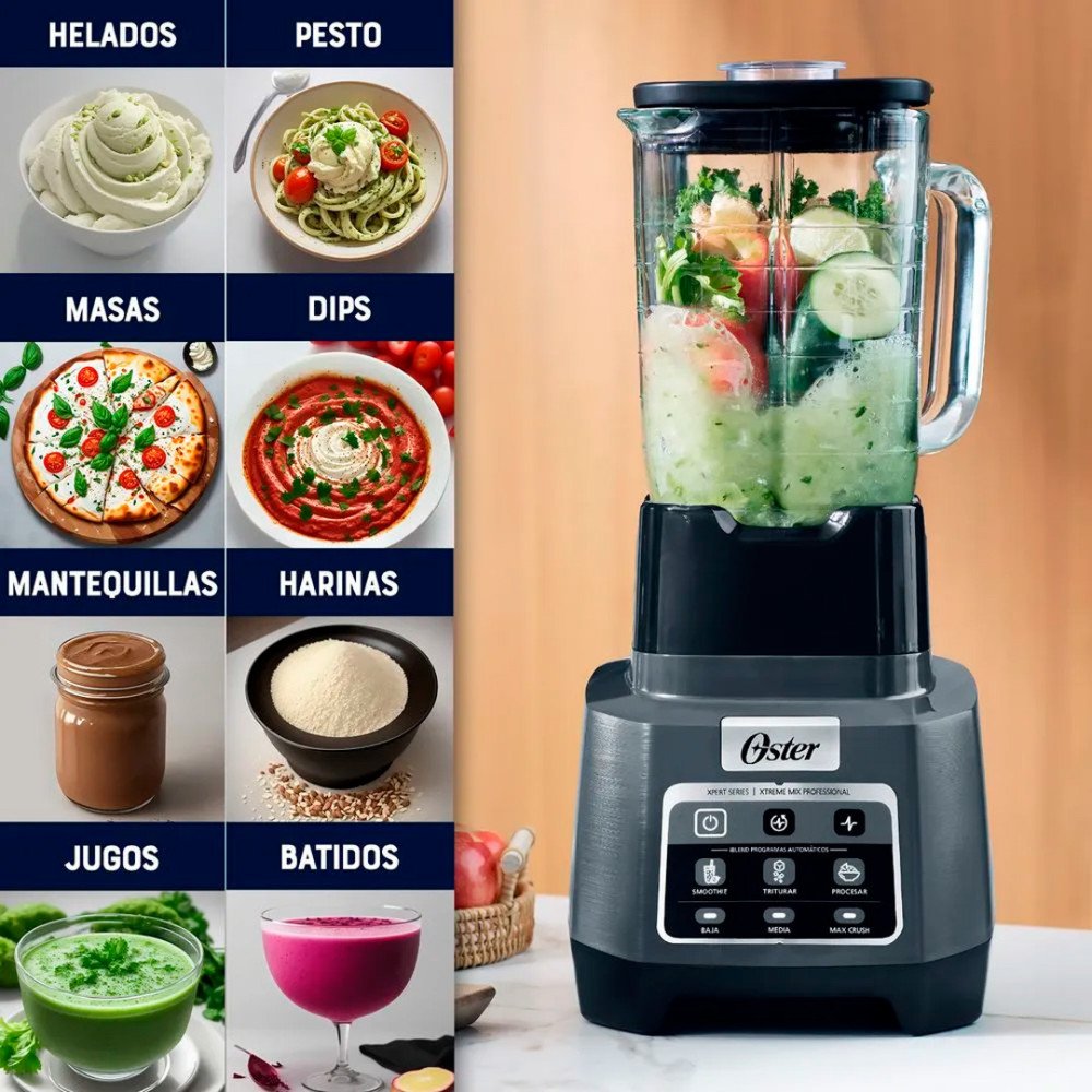 Licuadora Reversible BLSTXPG-BW-013 Oster | 2 Lt. Prof. Extreme, 15000 W, 10 aspas
