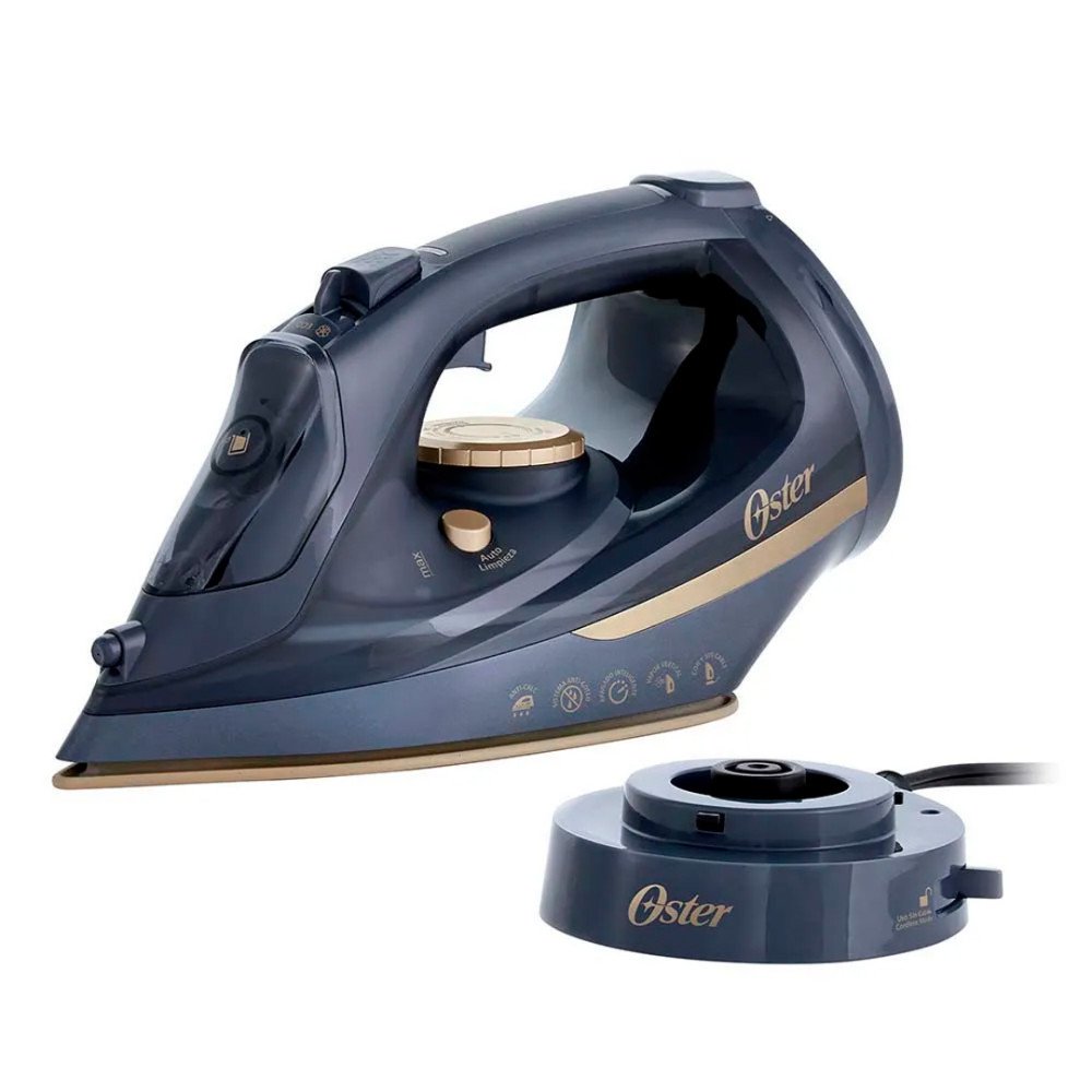 Plancha de vapor inalámbrica Oster | 2 en 1 con suela de cerámica, azul modelo GCSTCC5000-013 cómpralo en Mi Bodega Ec