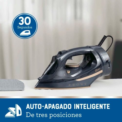 Plancha de vapor inalámbrica Oster | 2 en 1 con suela de cerámica, azul modelo GCSTCC5000-013 cómpralo en Mi Bodega Ec