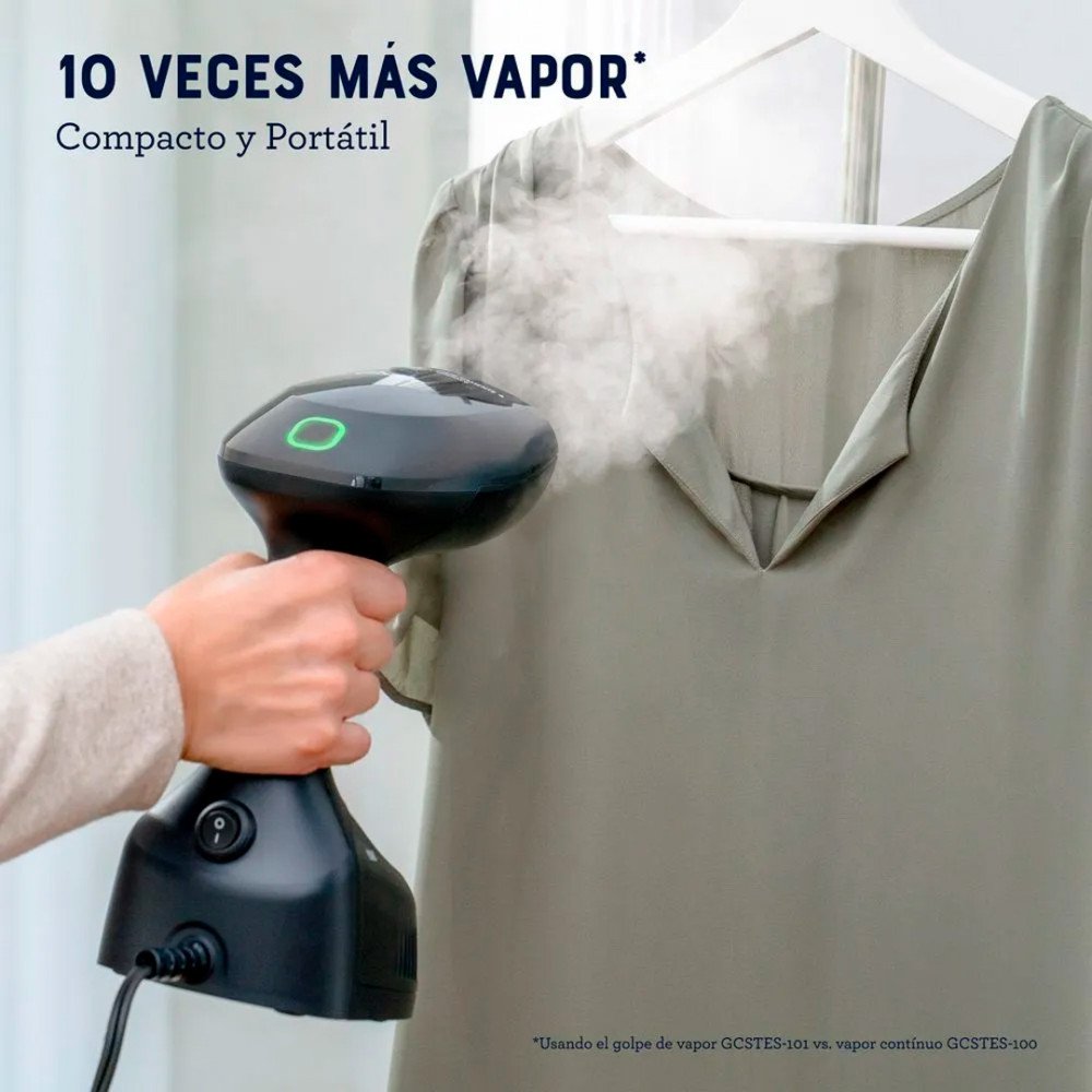 Vaporizador de telas portátil Oster | cable de 2,5 mts, capacidad de 240 ml color negro