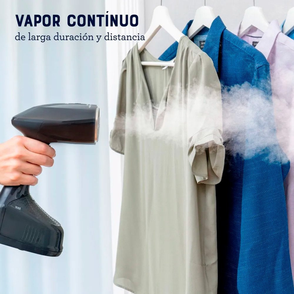 Vaporizador de telas portátil Oster | cable de 2,5 mts, capacidad de 240 ml color negro