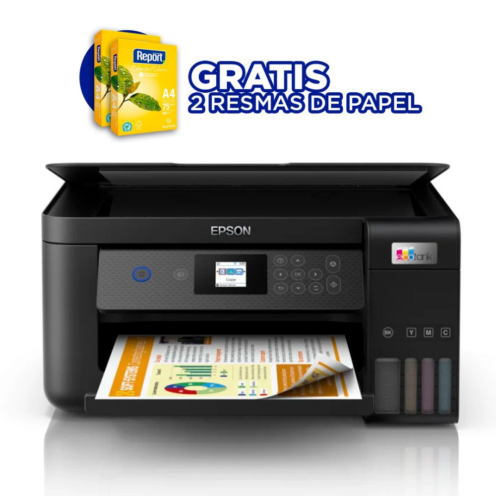 Impresora Monocromática M1120 EPSON | inalámbrica en blanco y negro EcoTank modelo M1120 cómpralo en Mi Bodega Ec