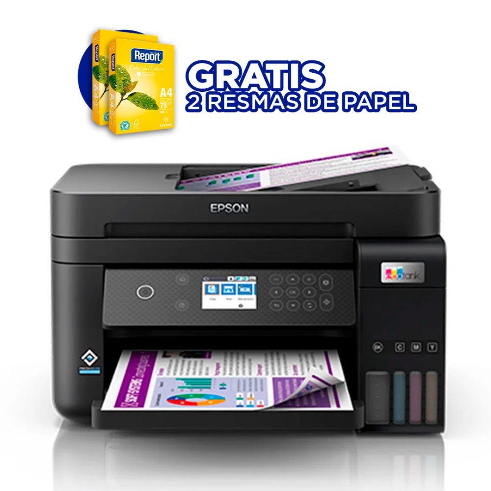 Impresora Monocromática M1120 EPSON | inalámbrica en blanco y negro EcoTank modelo M1120 cómpralo en Mi Bodega Ec