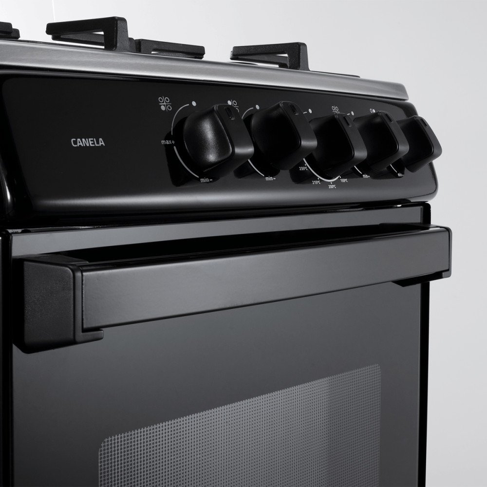 Cocina a Gas Indurama Canela| 4 Hornillas | 20" Negro Cocina a Gas Indurama Canela| 4 Hornillas | 20" Negro