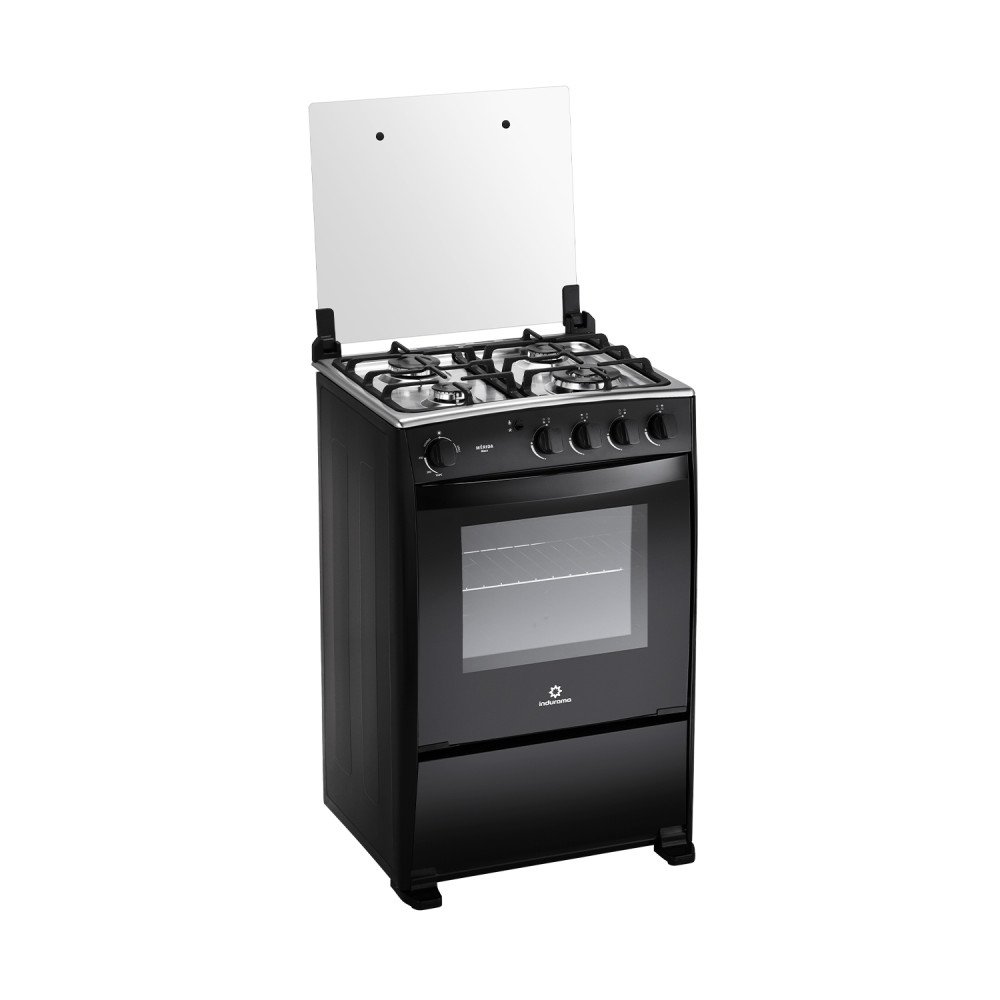 Cocina a Gas Indurama Merida| 4 Hornillas | 24" Negro Cocina a Gas Indurama Merida| 4 Hornillas | 24" Negro modelo MERIDA-BLACK-GRILL cómpralo en Mi Bodega Ec