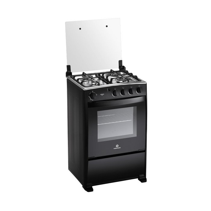 Cocina a Gas Indurama Merida| 4 Hornillas | 24" Negro Cocina a Gas Indurama Merida| 4 Hornillas | 24" Negro modelo MERIDA-BLACK-GRILL cómpralo en Mi Bodega Ec