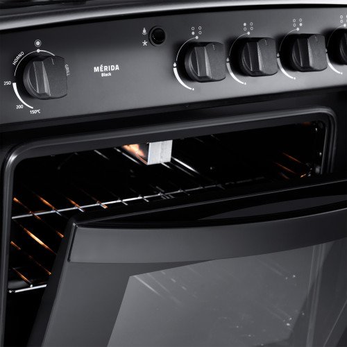 Cocina a Gas Indurama Merida| 4 Hornillas |Quarzo Home modelo MERIDA-BLACK-QZ cómpralo en Mi Bodega Ec