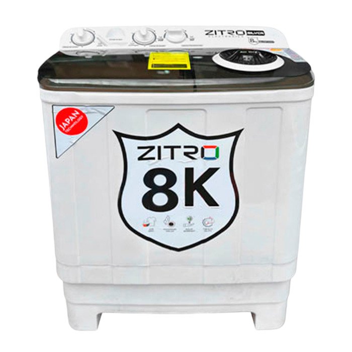 Lavadora Semiautomática ZITRO ZWM8 | 8 Kg | PERILLAS modelo ZWM8 cómpralo en Mi Bodega Ec