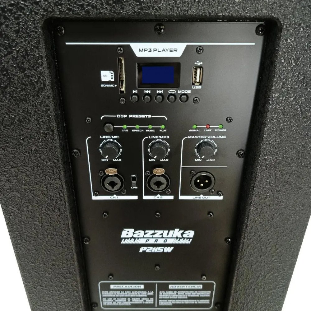 Parlante Profesional Bazzuka P2115W | 800 Watts RMS