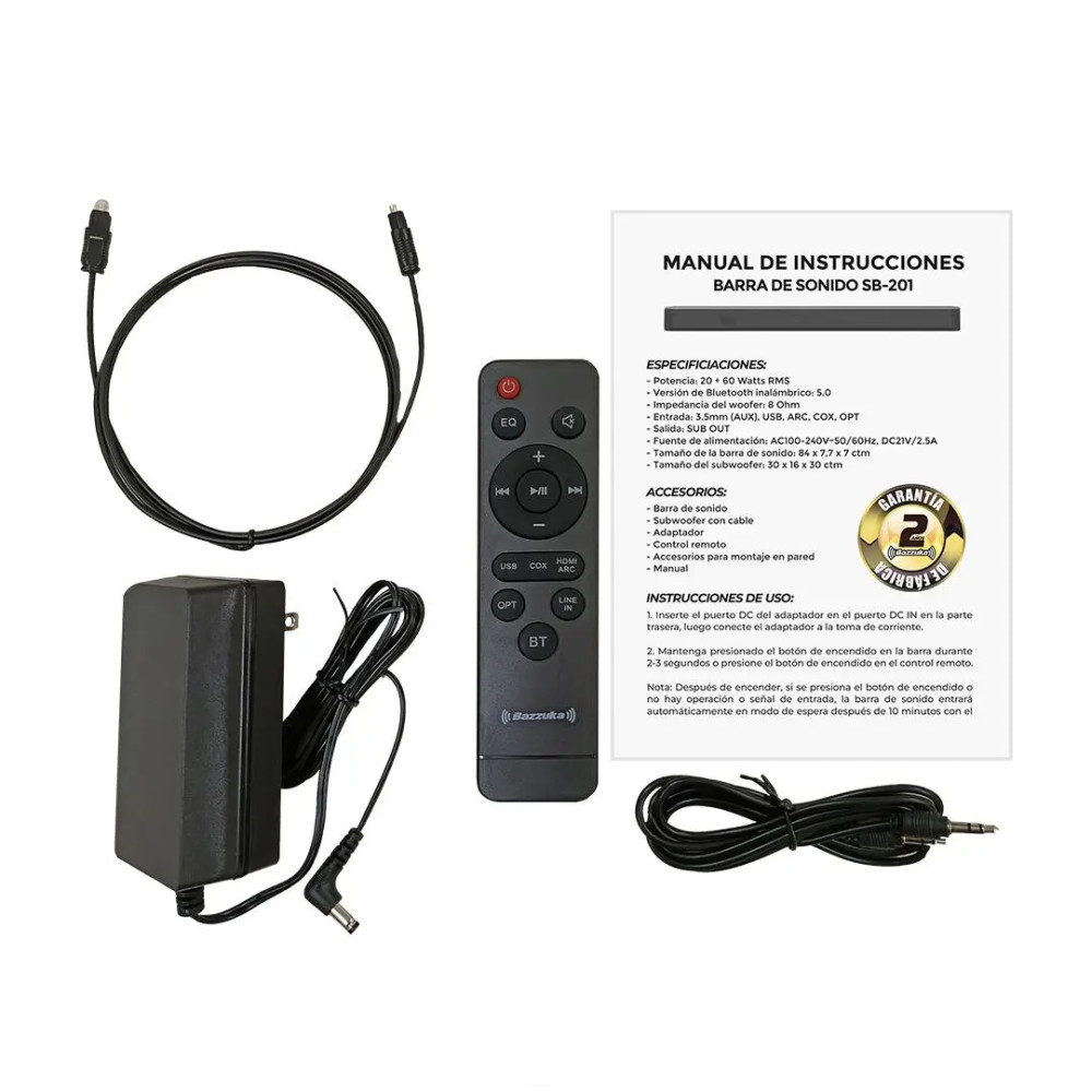 Barra de Sonido Bazzuka SB201|80 Watts modelo SB201 cómpralo en Mi Bodega Ec