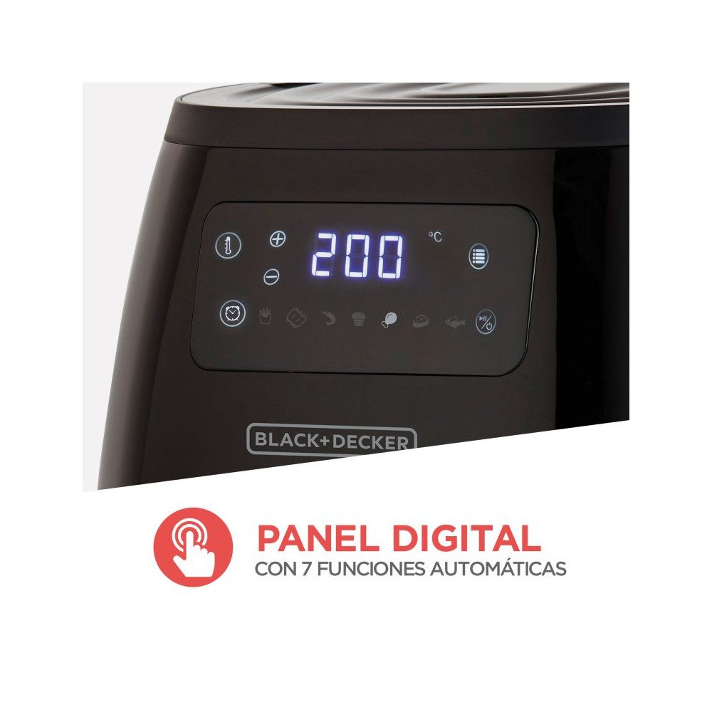 Freidora de Aire Black & Decker 5.7Lt. |HFD5055B 1500 Watts modelo HFD5055B cómpralo en Mi Bodega Ec
