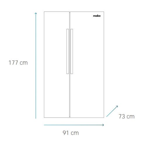 Refrigeradora Mabe MSL631LKLNG0 | 631 Lt. | Side By Side modelo MSL631LKLNG0 cómpralo en Mi Bodega Ec