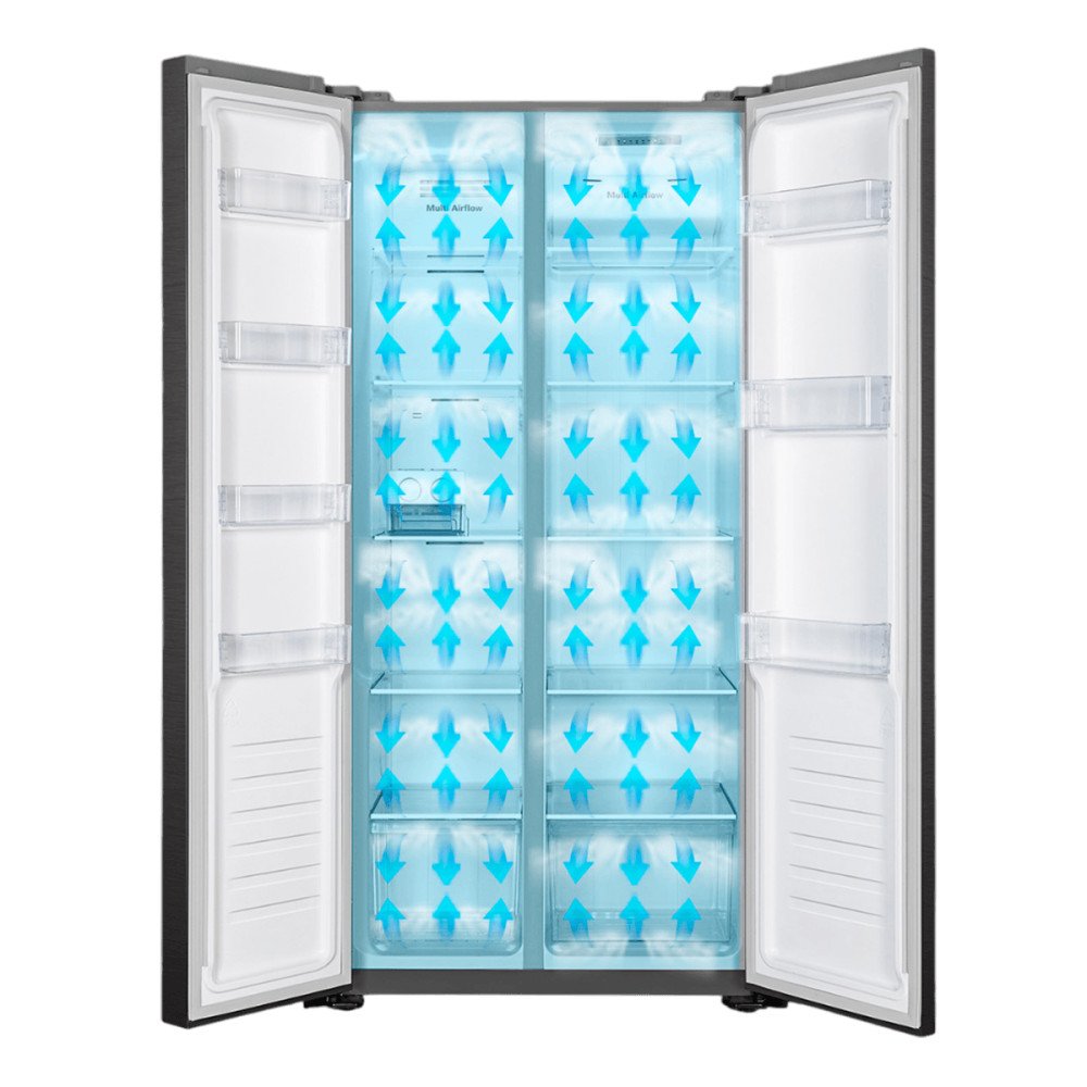 Refrigeradora Hisense RS3P428NEDA1| 468 Lt. |Side By Side modelo RS3P428NEDA1 cómpralo en Mi Bodega Ec