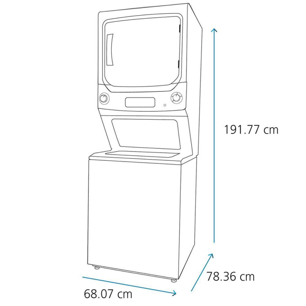 Torre de Lavado Mabe Eléctrica 24Kg | MCL2440PSBB0