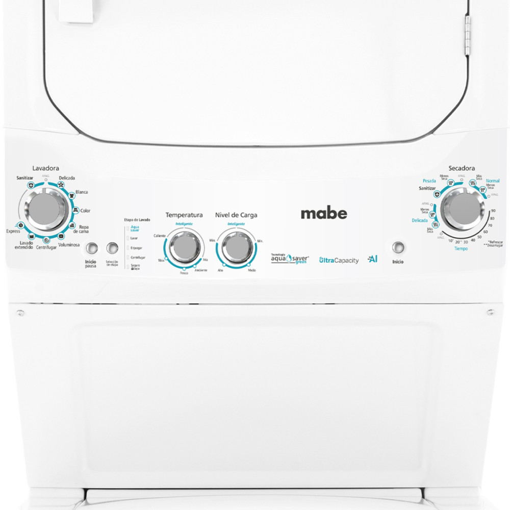 Torre de Lavado Mabe Eléctrica 24Kg | MCL2440PSBB0 modelo MCL2440PSBB0 cómpralo en Mi Bodega Ec