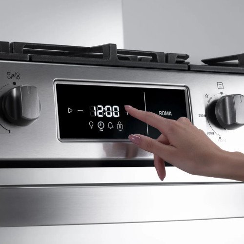 Cocina a Gas Indurama Roma Zafiro | 5 Hornillas| MaxGrill modelo ROMA-ZFO cómpralo en Mi Bodega Ec