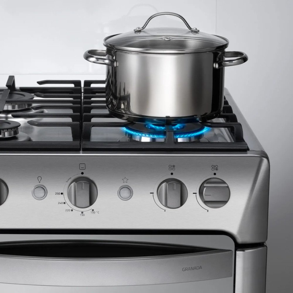 Cocina a Gas Indurama Granada Zafiro | 4 Hornillas modelo GRANADA-ZFO cómpralo en Mi Bodega Ec