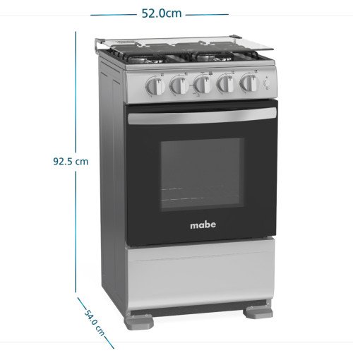 Cocina a Gas Mabe EM5120SG1| 4 Hornillas | 52 cm modelo EM5120SG1 cómpralo en Mi Bodega Ec