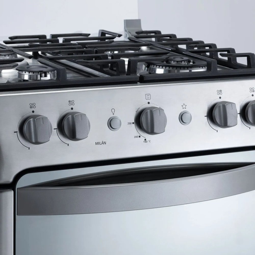 Cocina a Gas Indurama Milan Zafiro | 4 Hornillas |24'' modelo MILAN-ZFO cómpralo en Mi Bodega Ec