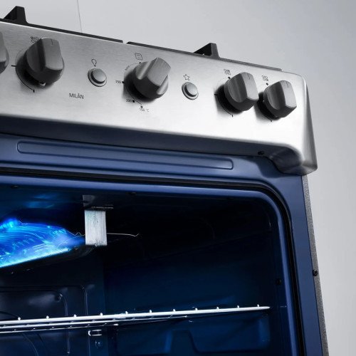 Cocina a Gas Indurama Milan Zafiro | 4 Hornillas |MaxGrill modelo MILAN-ZFO cómpralo en Mi Bodega Ec