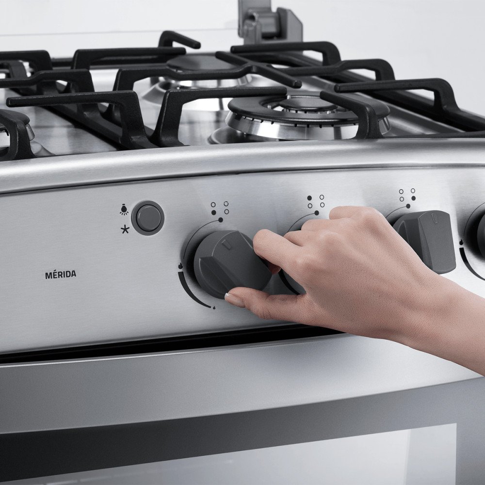 Cocina a Gas Indurama Merida | 4 Hornillas |Quarzo Home modelo MERIDA-QZ-GRILL cómpralo en Mi Bodega Ec