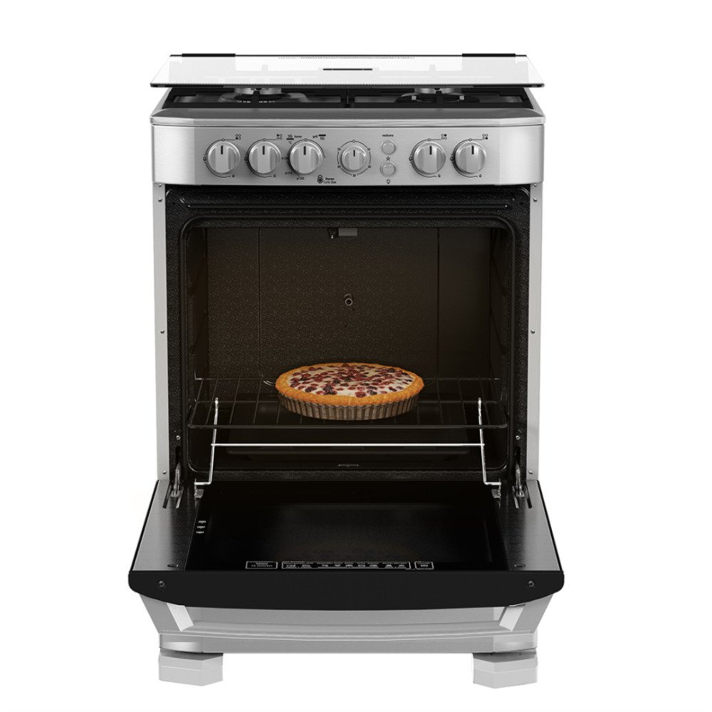 Cocina a Gas Mabe EM6060FX3| 4 Hornillas | 60 cm