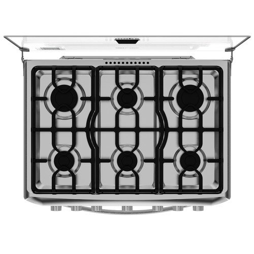 Cocina a Gas Mabe EM7620FX0| 6 Hornillas | 76 cm modelo EM7620FX0 cómpralo en Mi Bodega Ec