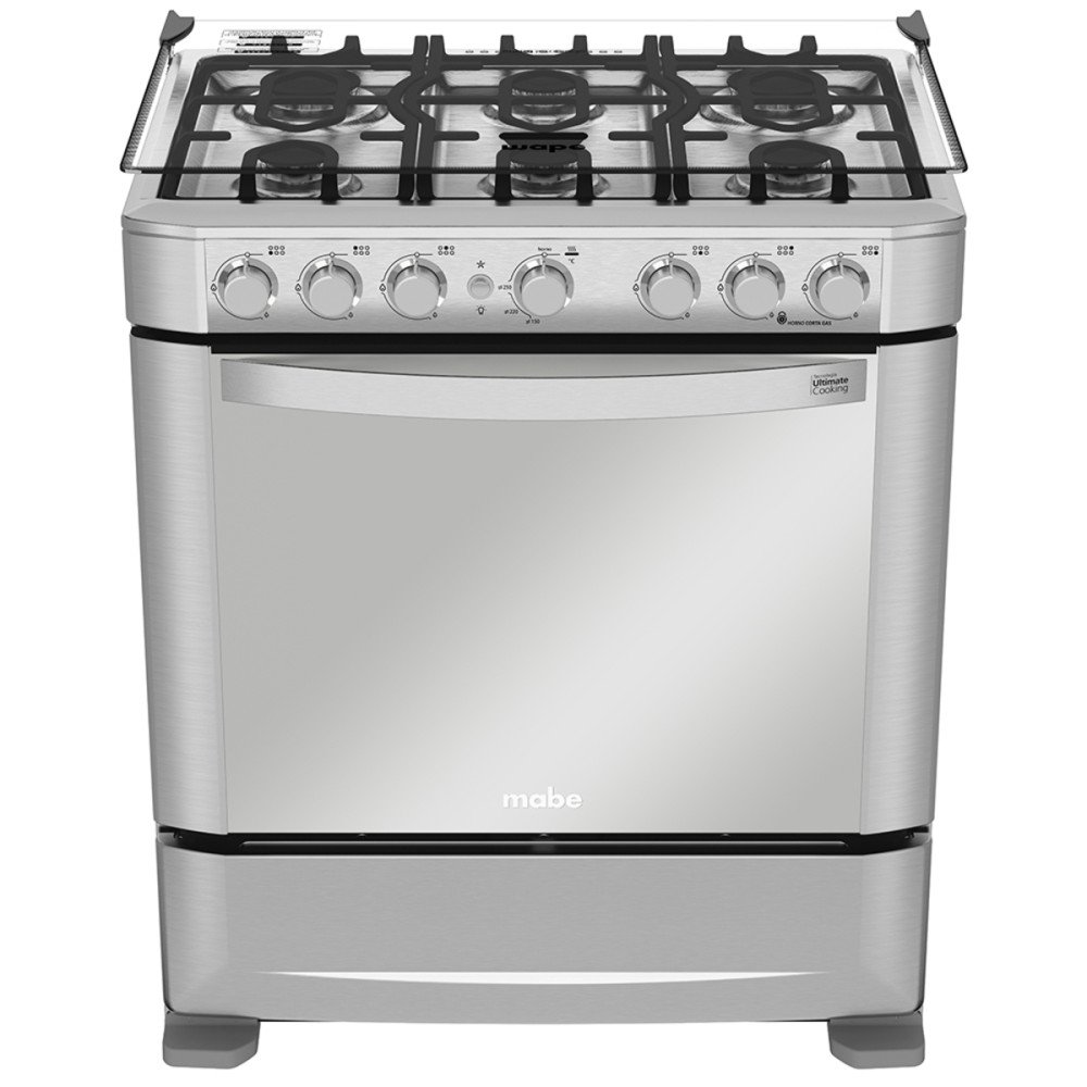 Cocina a Gas Mabe EM7625FX0| 6 Hornillas | 76 cm modelo EM7625FX0 cómpralo en Mi Bodega Ec