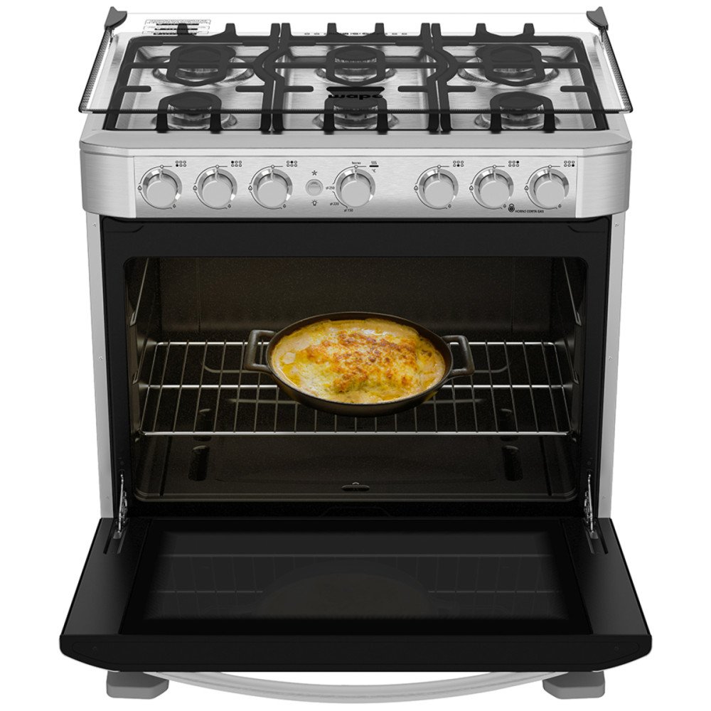Cocina a Gas Mabe EM7625FX0| 6 Hornillas | 76 cm