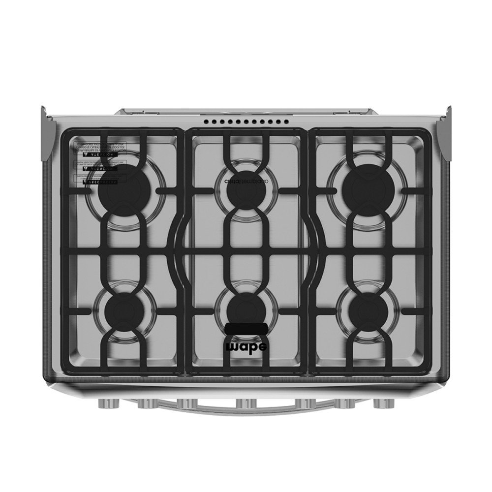 Cocina a Gas Mabe EM7625FX0| 6 Hornillas | 76 cm modelo EM7625FX0 cómpralo en Mi Bodega Ec