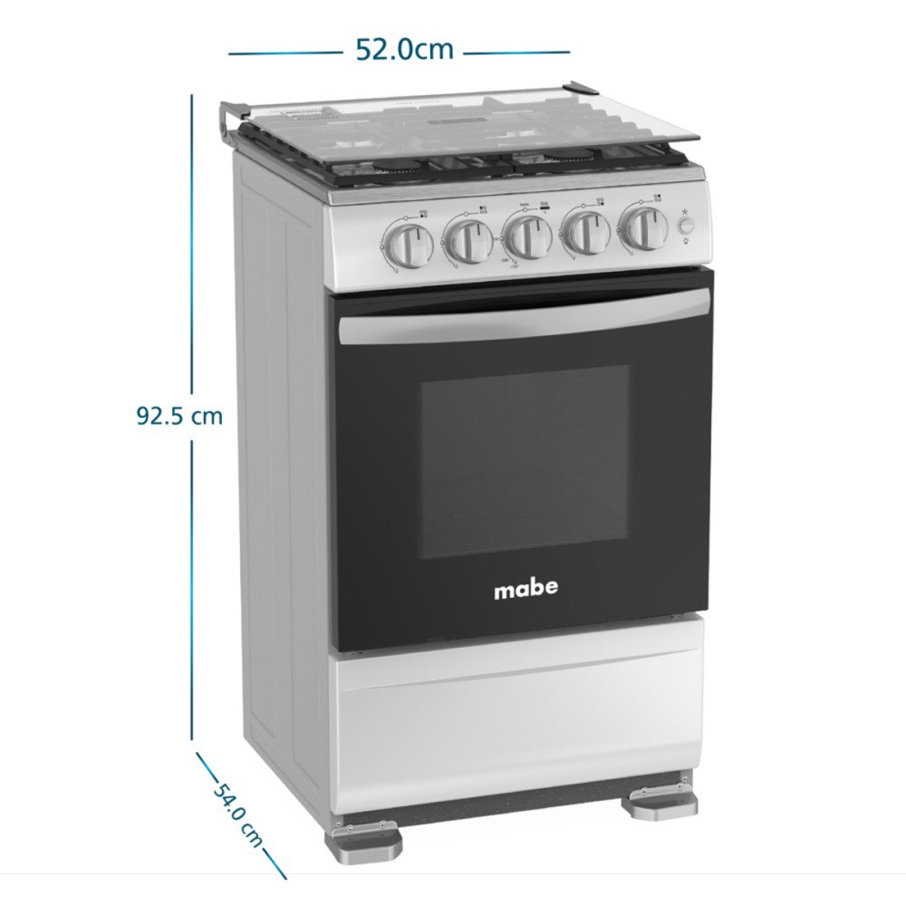 Cocina a Gas Mabe TX5120EX4| 4 Hornillas | 52 cm